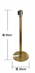 CHJ61 2m rope barrier stanchion post