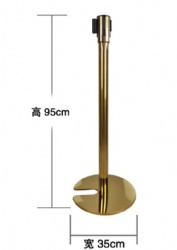 CHJ66 3m rope barrier stanchion post