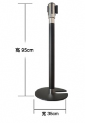 CHJ68 3m rope barrier stanchion post