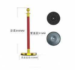 CHJ69 rope barrier stanchion post