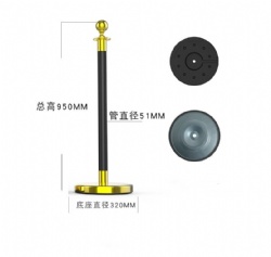 CHJ70 rope barrier stanchion post