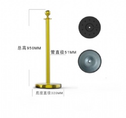 CHJ71 rope barrier stanchion post