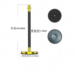CHJ74 rope barrier stanchion post