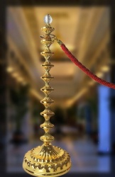 MXG02 rope barrier stanchion post