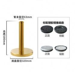 CHJ05 rope barrier stanchion post