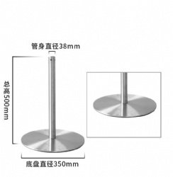 CHJ06 rope barrier stanchion post