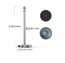 CHJ72 rope barrier stanchion post